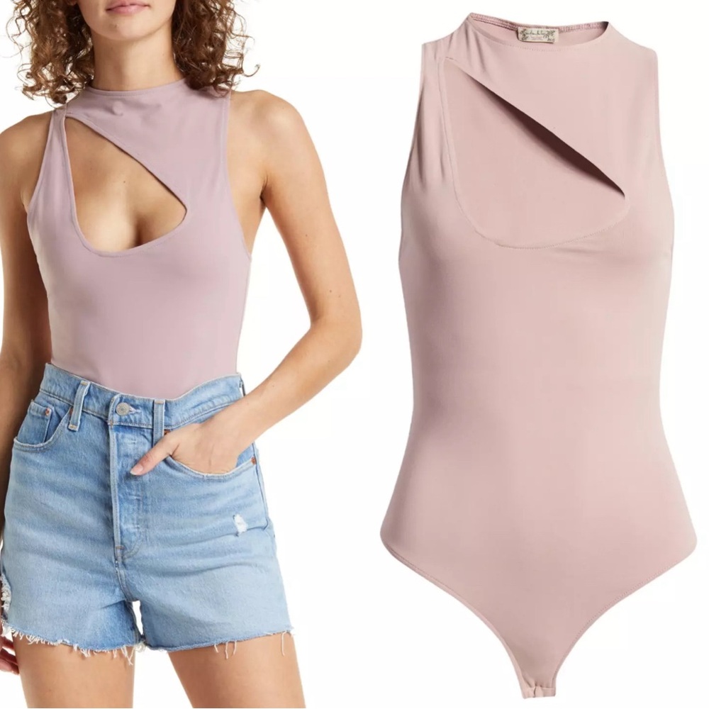$60 NWT Intimately Free People Keep It Going Cut Out Sleeveless Bodysuit‎